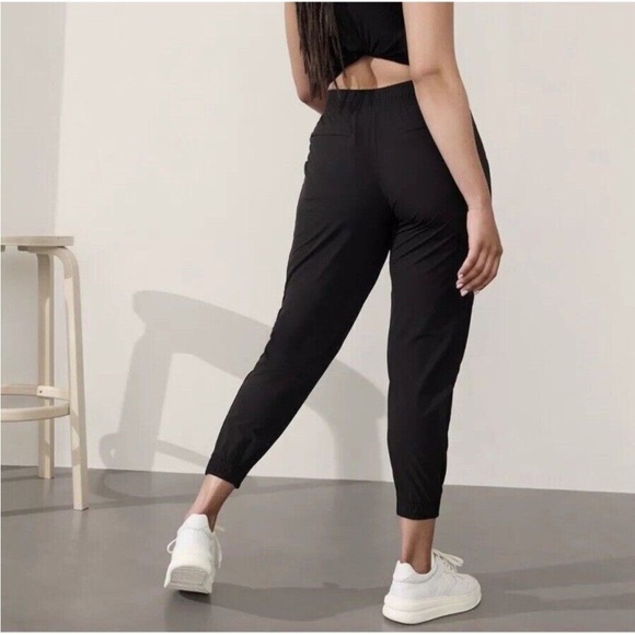 Athleta Brooklyn Ankle Pant Jogger Black 14 Tall Black - Picture 3 of 16